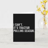 Grappige Tractor Trekking Ik Kan't Het Is Tractor  Kaart (Gele Bloem)