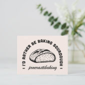 Grappige tradwife blijf thuis moeder bakken quotes briefkaart (Staand voorkant)