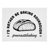 Grappige tradwife blijf thuis moeder bakken quotes perfect poster (Voorkant)