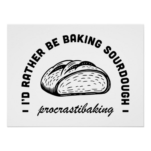 Grappige tradwife blijf thuis moeder bakken quotes perfect poster (Voorkant)