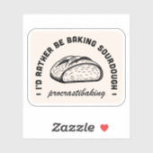 Grappige tradwife blijf thuis moeder bakken quotes sticker (Vel)