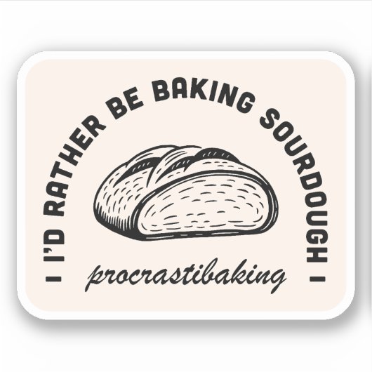 Grappige tradwife blijf thuis moeder bakken quotes sticker (Voorkant)