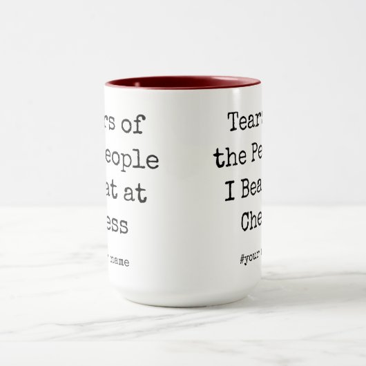 Grappige tranen van de mensen die ik versloeg bij  mok (Midden)