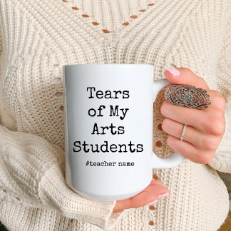 Grappige tranen van mijn kunststudenten | Tekenaar Tweekleurige Koffiemok
