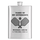 Grappige Tranen van Mijn Pickleball Tegenstanders Flacon (Voorkant)
