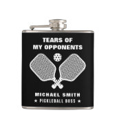 Grappige tranen van mijn Pickleball-tegenstanders  Heupfles (Voorkant)