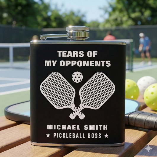 Grappige tranen van mijn Pickleball-tegenstanders  Heupfles