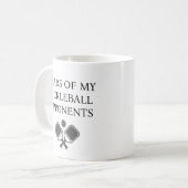 Grappige tranen van mijn pickleball tegenstanders koffiemok (Voorkant links)