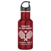 Grappige Tranen van Mijn Pickleball Tegenstanders Waterfles (Voorkant)