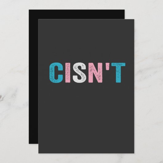 Grappige Transgender Pride cins niet LGBTQ Trans F Aankondiging (Voorkant / Achterkant)