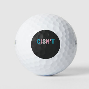 Grappige Transgender Pride cisn't LGBTQ Trans Vlag Golfballen