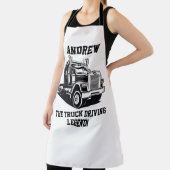 Grappige Transport Semi Truck Driver Aangepaste na Schort (Insitu)