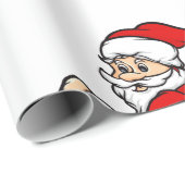 grappige tredmolen santa claus cadeaupapier (Rol Hoek)