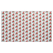 grappige tredmolen santa claus stof (Yard (91,4 cm))