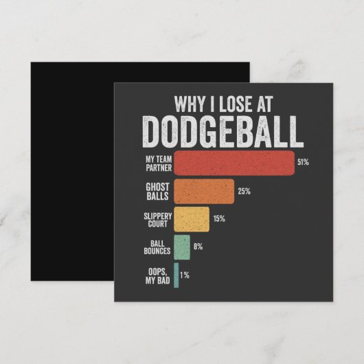 Grappige trefbal sport waarom ik verlies bij trefb aankondiging (Voorkant / Achterkant)