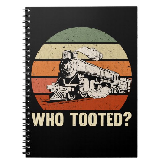 Grappige Trein Spoorweg Citaat Treinliefhebber Notitieboek (Voorkant)