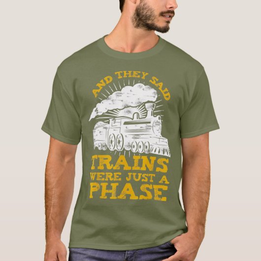 Grappige Trein voor Spoorwegarbeider of Treinminna T-shirt (Voorkant)