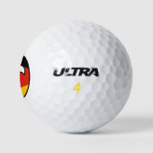 Grappige Trendige Geeky Duitsland Landbal Golfballen (Logo)