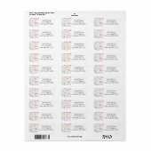 Grappige Trendy Hipster Waterverf Ananas Etiket (Full Sheet)