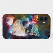 GRAPPIGE TRENDY KLEURRIJKE KAT KUNST Case-Mate iPhone CASE (Achterkant (horizontaal))