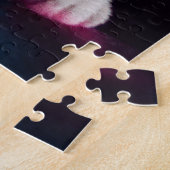 GRAPPIGE TRENDY KLEURRIJKE KAT KUNST LEGPUZZEL (Zijkant)