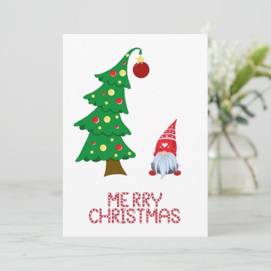 Grappige Trendy Whimsical Fantasie Geen Foto Feestdagenkaart (Staand voorkant)