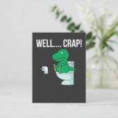 Grappige Trex Armen Kleine Dinosaur Hilariteit Briefkaart (Staand voorkant)