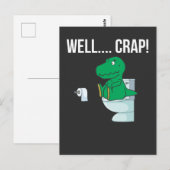 Grappige Trex Armen Kleine Dinosaur Humeur Briefkaart (Voorkant / Achterkant)