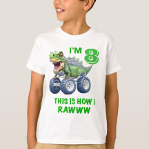 Grappige Trex dinosaurus monster truck