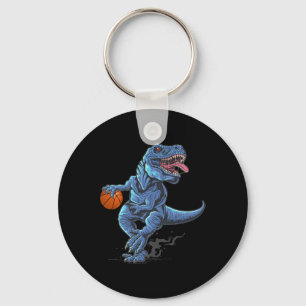 Grappige Trex Dinosaurus Spelende Skelet Speler Li Sleutelhanger