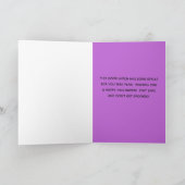 Grappige Trick or treat Halloween Witch Custom Kaart (Binnen)