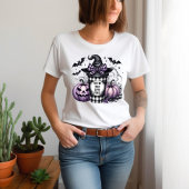 Grappige Trick or treat koffie alsjeblieft vermoei T-shirt