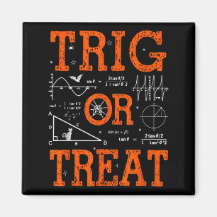 Grappige Trig Of Treat Trigonometrie Wiskunde Doce Magneet