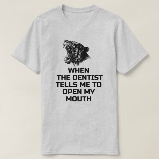 Grappige trip naar de tandarts t-shirt (Design voorkant)