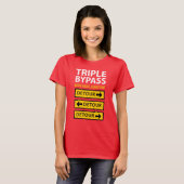 Grappige Triple Bypass Hartoperatie Overlevende T-shirt (Voorkant volledig)