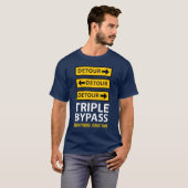 Grappige Triple Bypass Hartoperatie Overlevende T-shirt (Voorkant volledig)