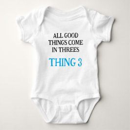 Grappige Triplet Baby's Gift Idee, Gepersonaliseer Romper