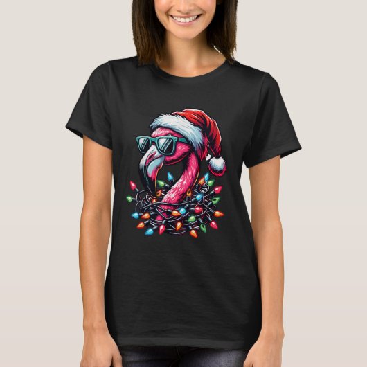 Grappige Trocal NK Flamingo kerst in juli Hawaï T-shirt (Voorkant)