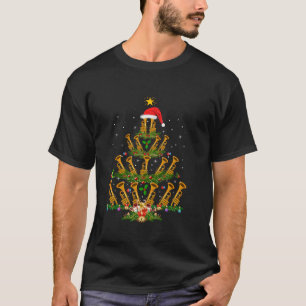 Grappige trompet liefhebber Kerstmis verlichting t T-shirt