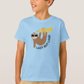 Grappige trompet luiaard Shirt voor kinderen (Voorkant)