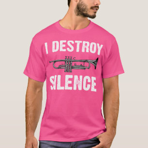 Grappige trompet speler kunst voor mannen vrouwen t-shirt