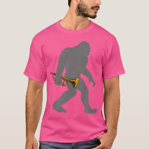 Grappige trompettist Bigfoot muzikant met trompet T-shirt