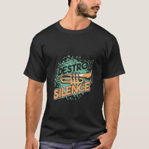 Grappige trompettist cadeau idee jazz muziekinstru t-shirt