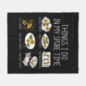 Grappige trompettist cadeau jazz muziek Mannen tro Fleece Deken (Voorkant (Horizontaal))