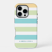 Grappige Tropics Cabana Stripes iPhone Hoesje (Achterkant)