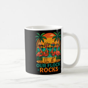 Grappige Tropische Strandvakantie Roze Flamingo Koffiemok