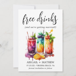 Grappige Tropische Vruchtencocktails Drank Foto Br Save The Date