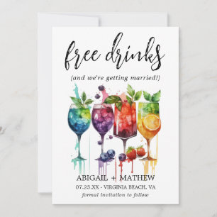 Grappige Tropische Vruchtencocktails Drank Foto Br Save The Date