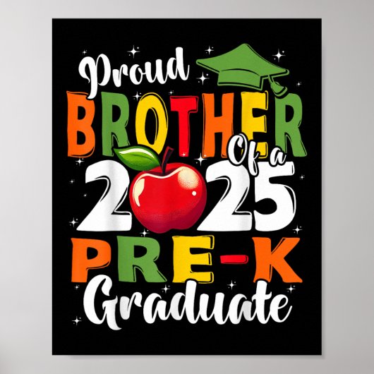Grappige Trots Broer Van Een Cl Van 2024-2025 Afge Poster (Voorkant)