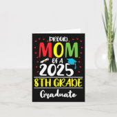 Grappige Trots Moeder Van Een Cl Van 2025 8e Klas  Kaart (Voorkant)